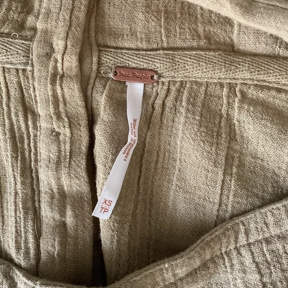 Free People Gretchen tan flutter sleeve romper - Picture 5 of 8